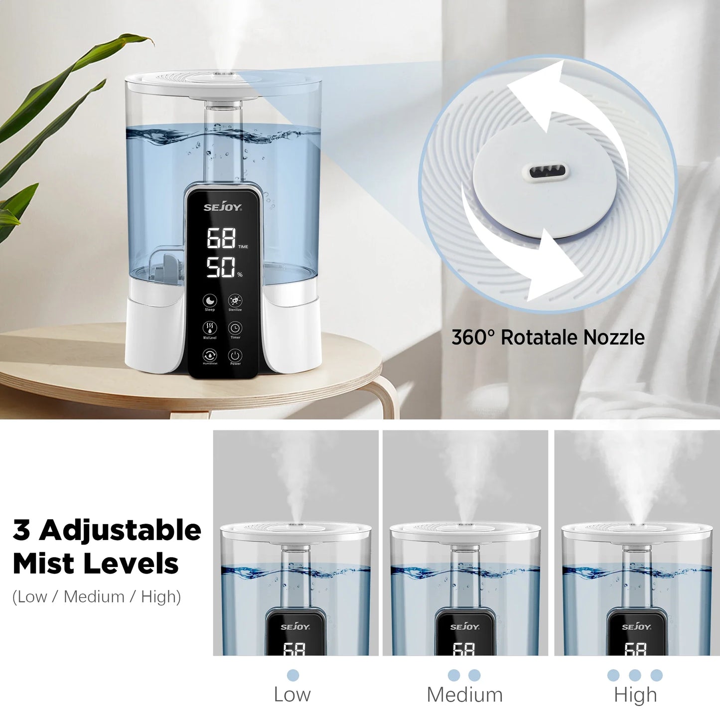 Cathnie 110-220V 6L Air Humidifier