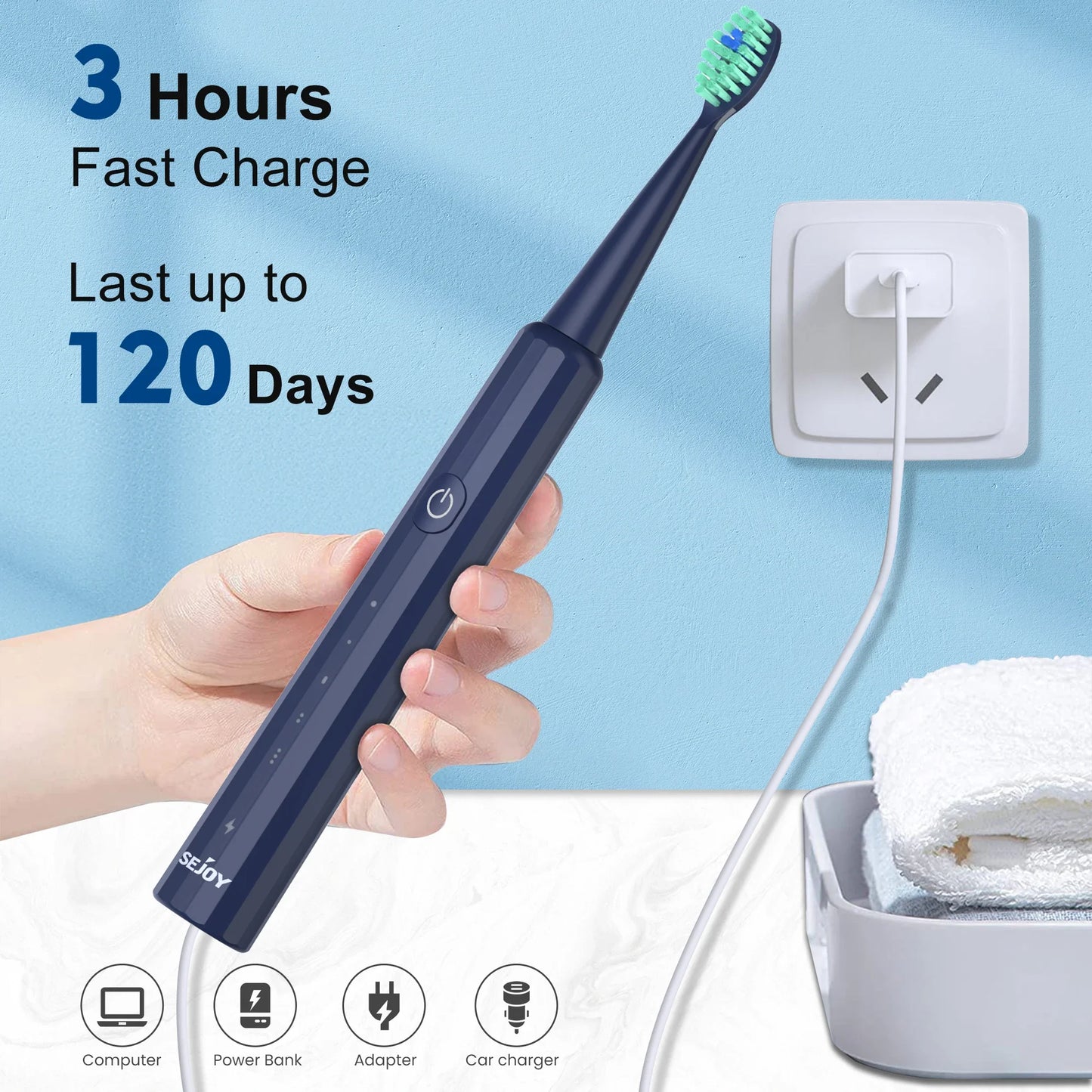 Cathnie Rechargeable Electric Toothbrush