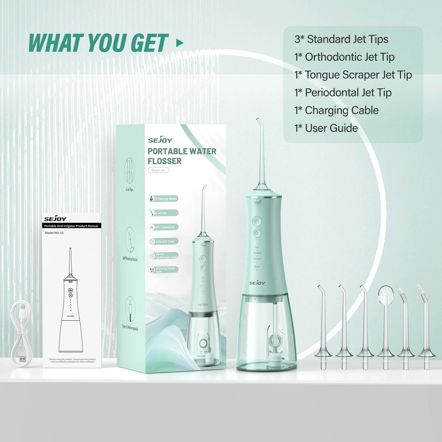 Cathnie Portable Dental Water Flosser