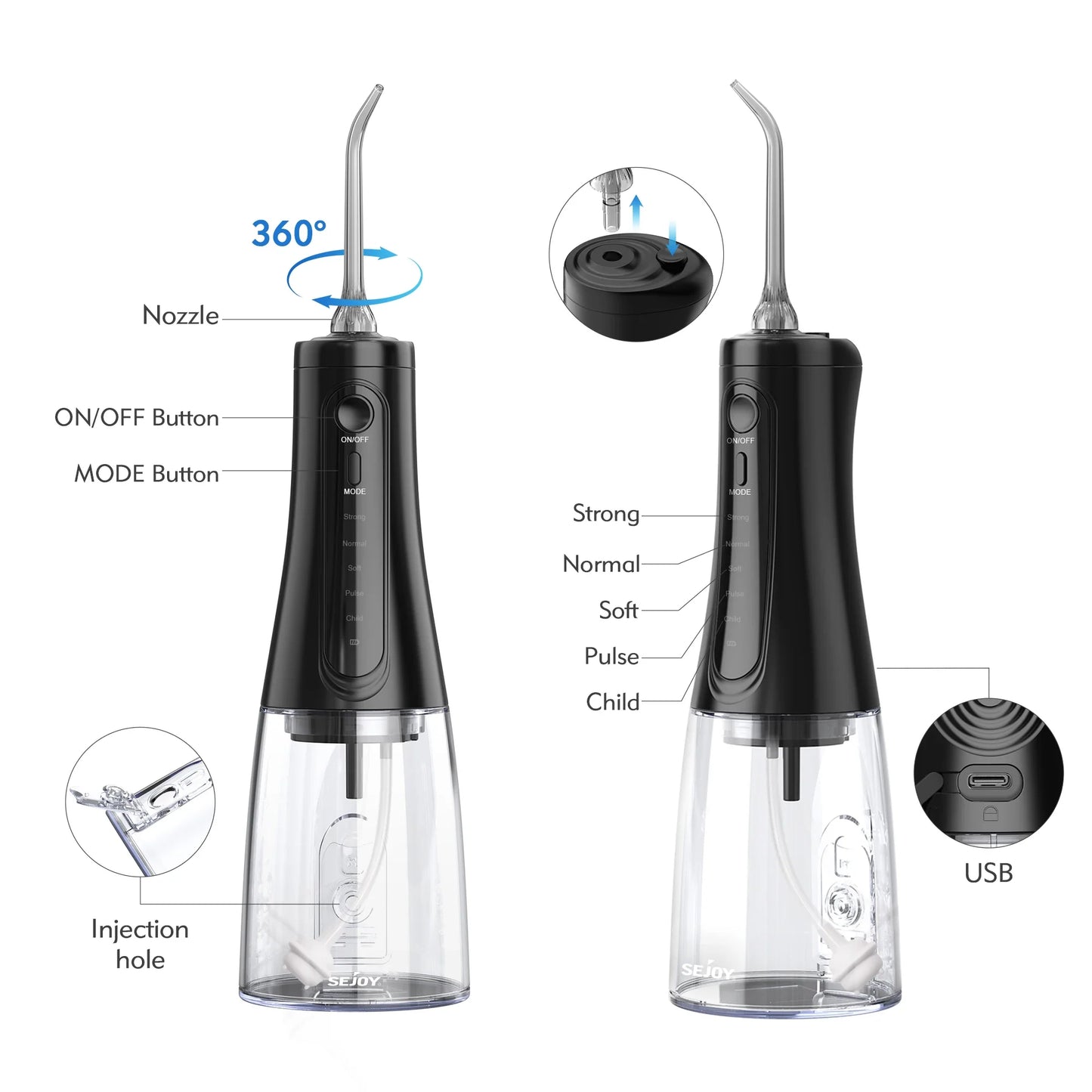 Cathnie Portable Water Flosser