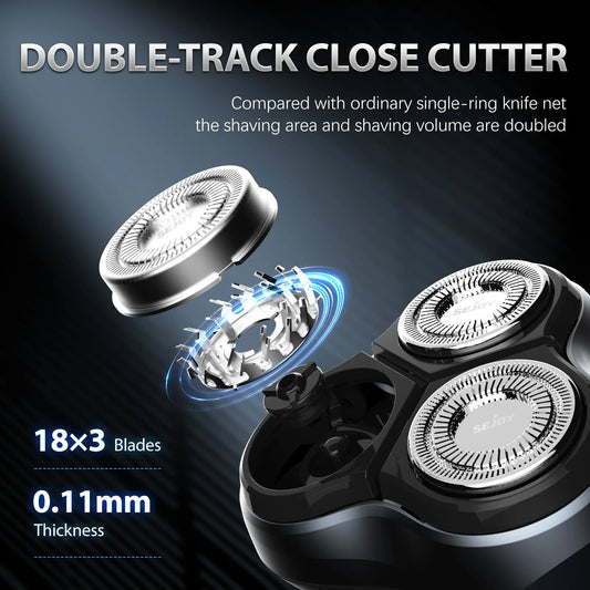 Cathnie 2-in-1 Electric Rotary Shaver