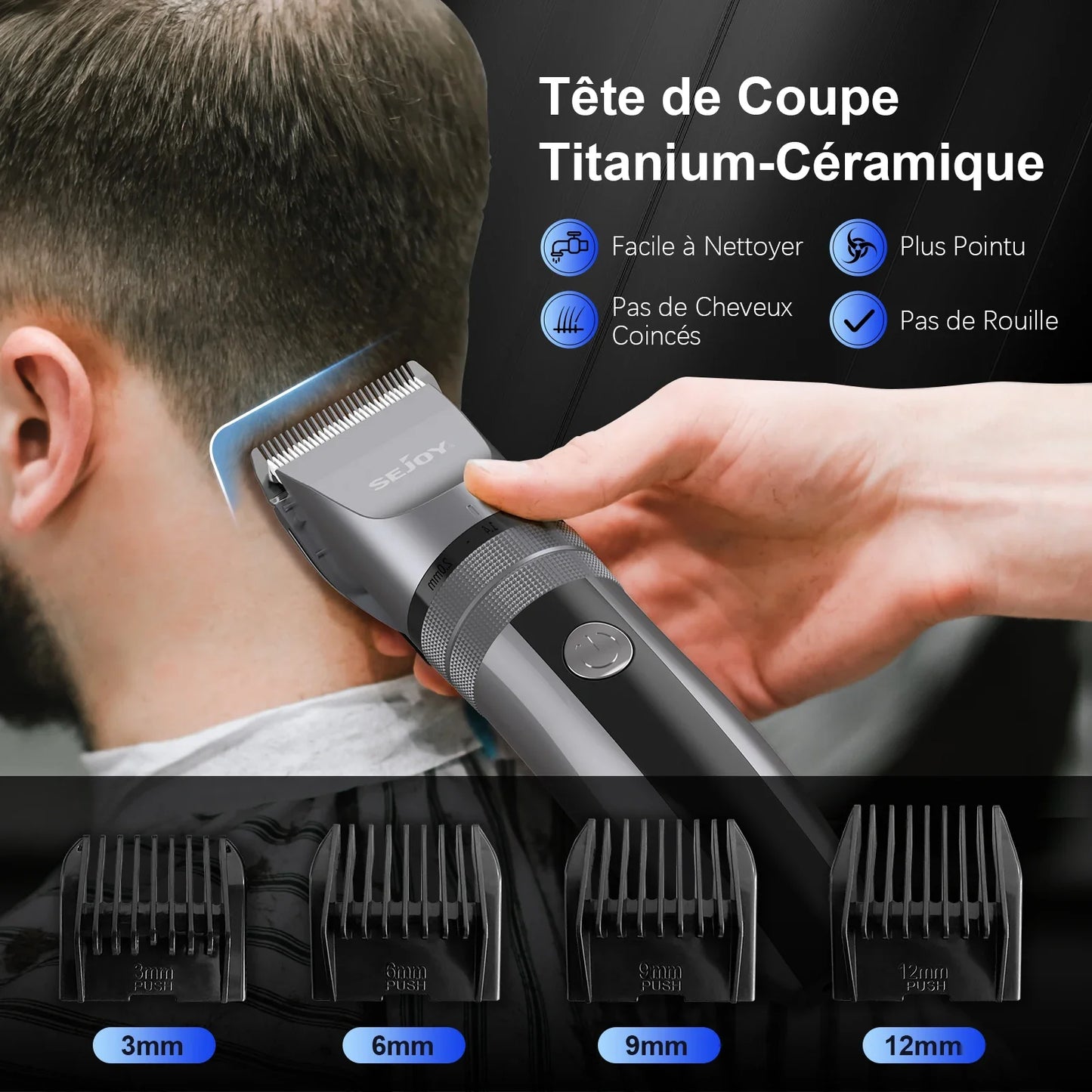 Cathnie Men's Professional Hair Clipper Kit