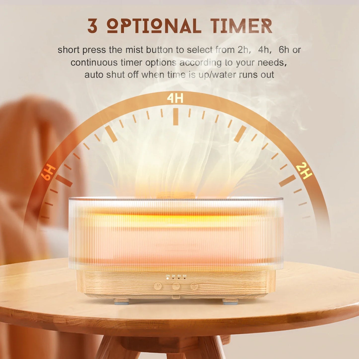 Cathnie 300ml Flame Aroma Diffuser