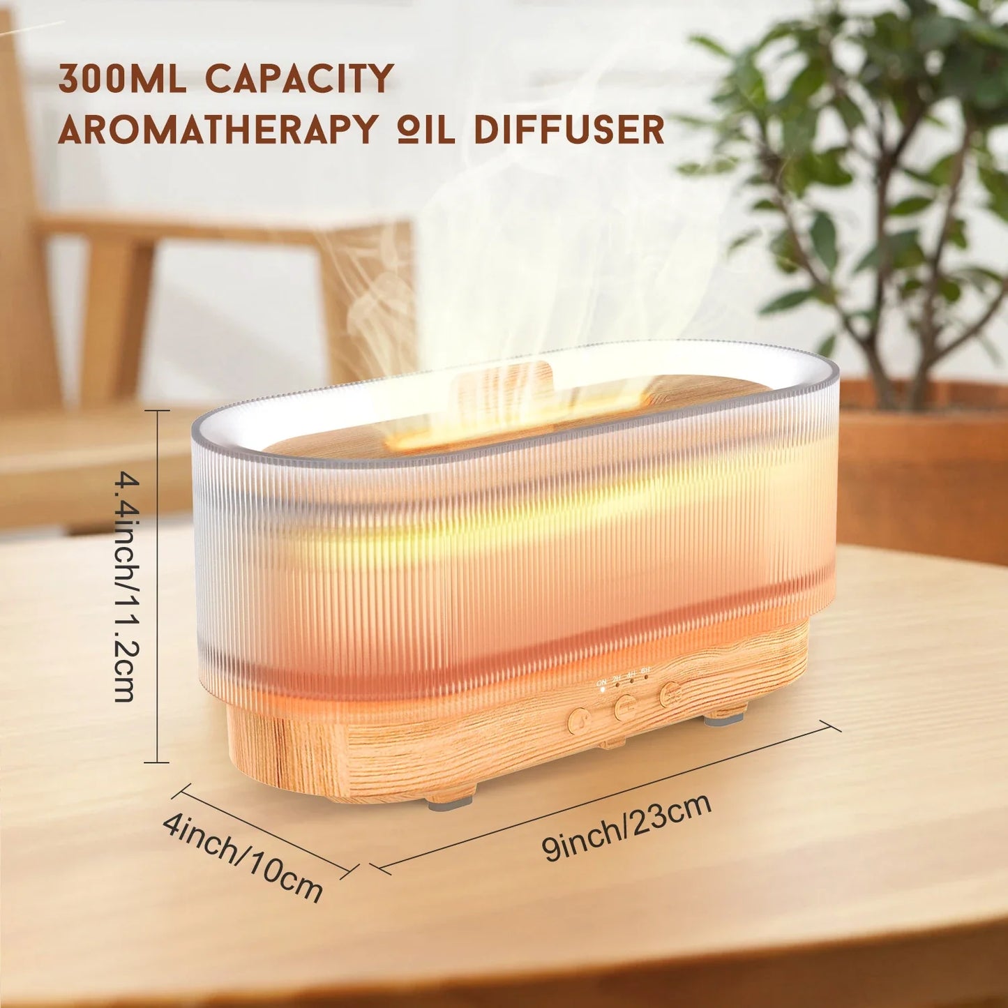 Cathnie 300ml Flame Aroma Diffuser